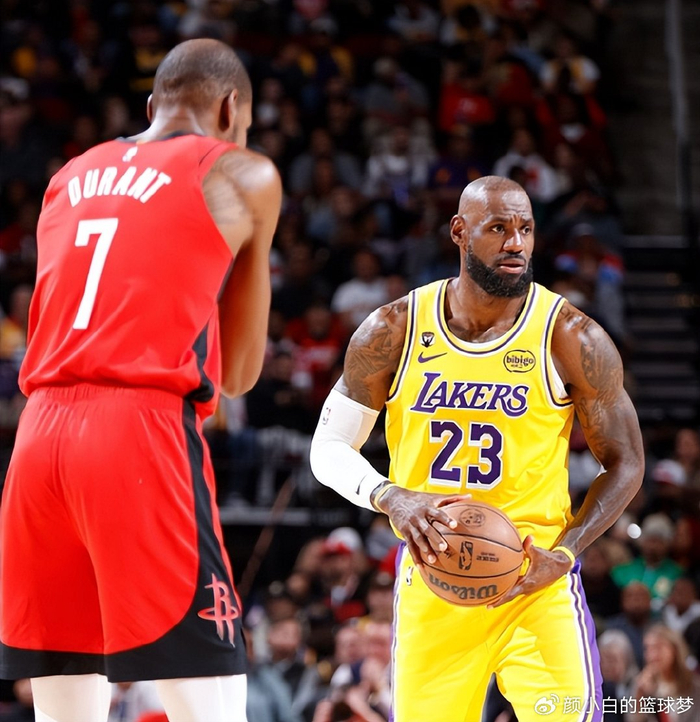 杜兰特下半场崩盘 火箭惨败湖人