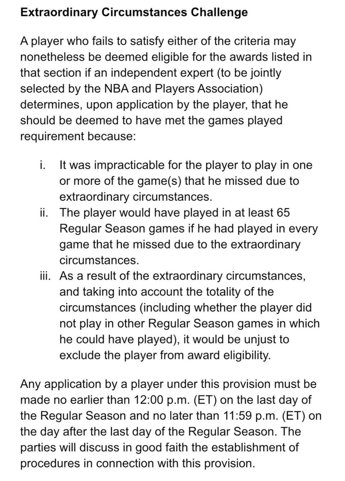 东契奇因腿筋重伤申请特殊条款挑战奖项资格